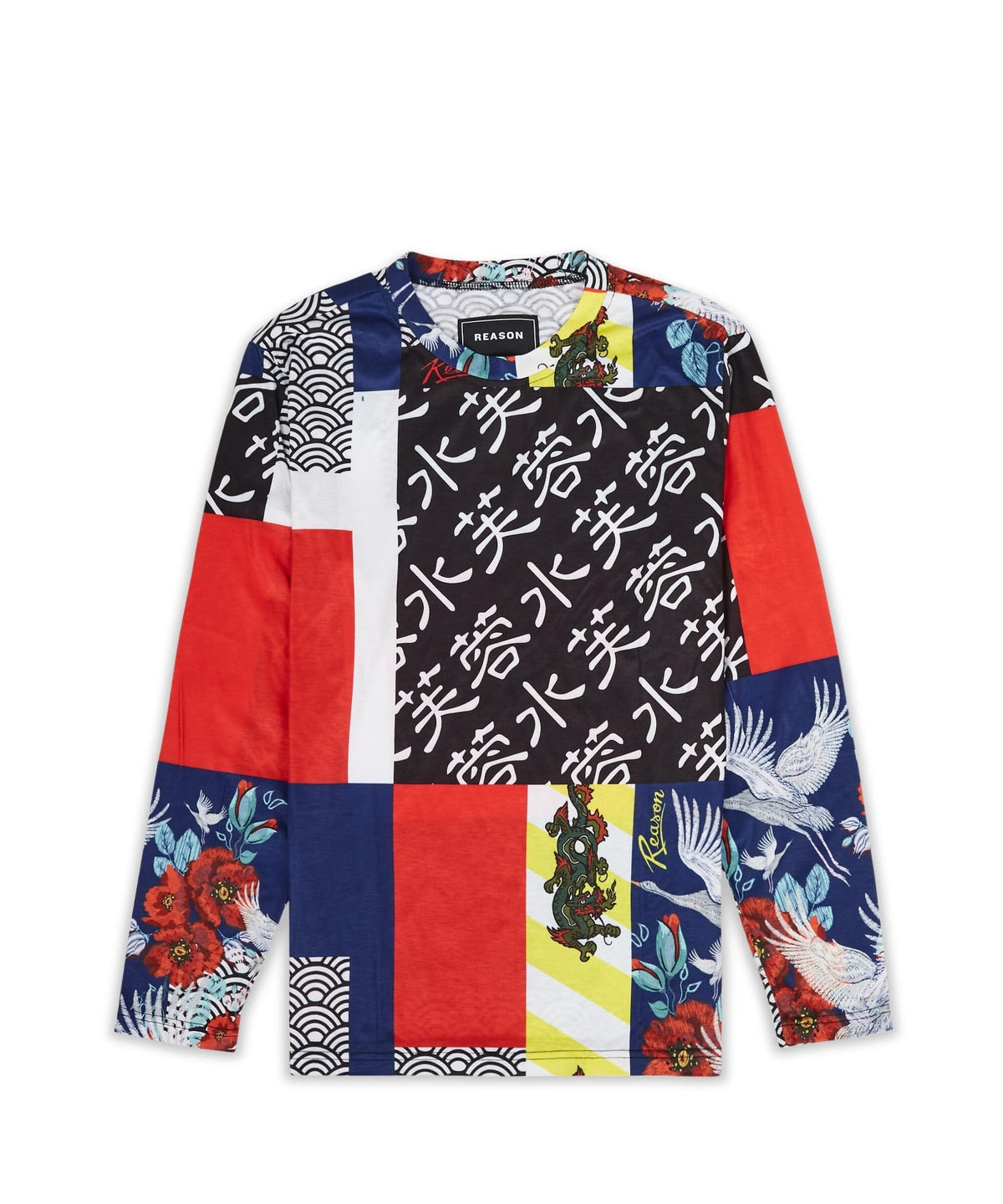 Swans All Over Print Long Sleeve Tee | Reason Clothing Best Price