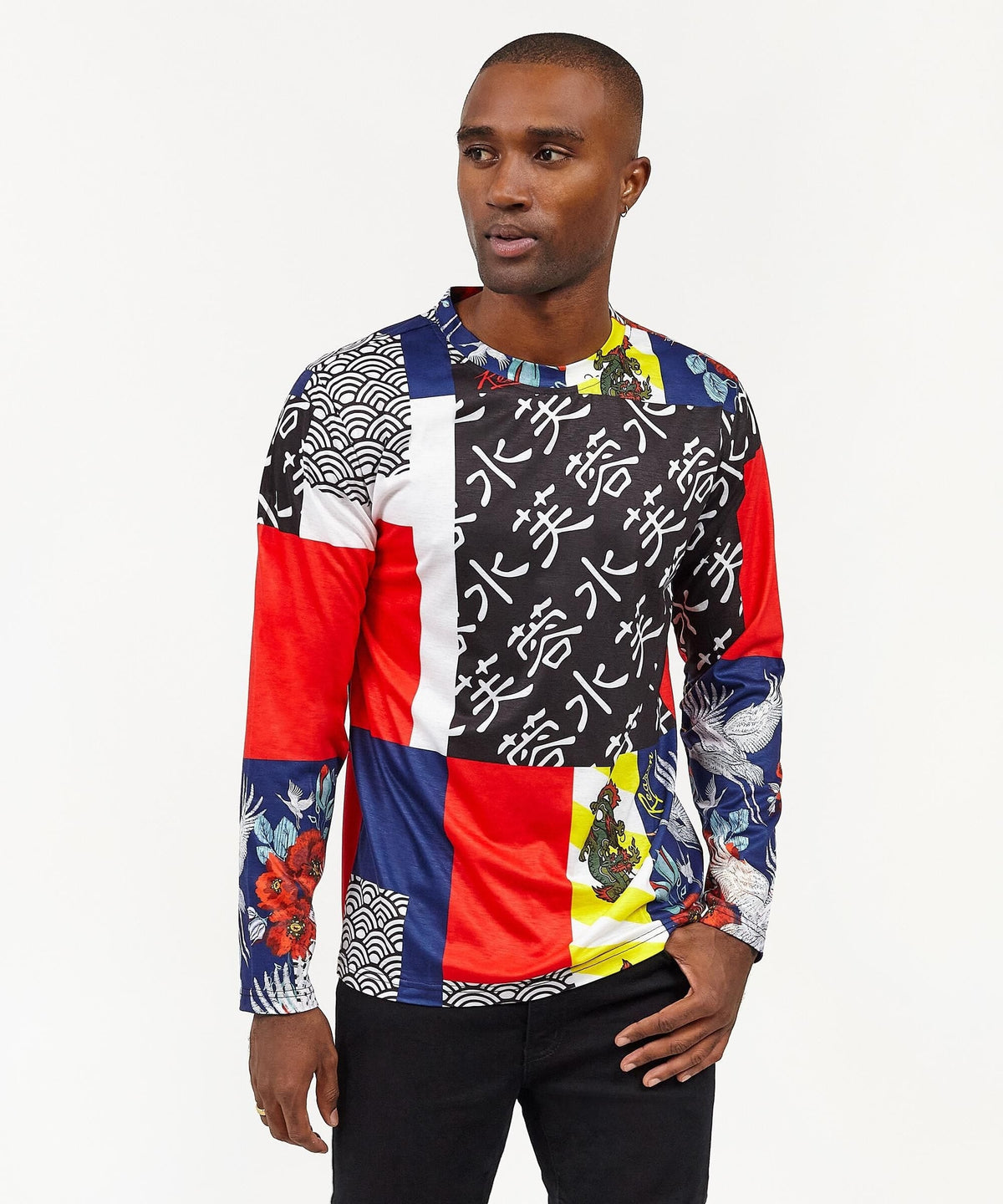 Swans All Over Print Long Sleeve Tee | Reason Clothing Best Price