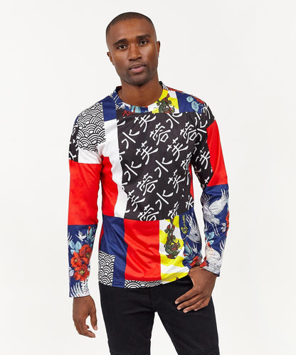 Swans All Over Print Long Sleeve Tee | Reason Clothing Best Price