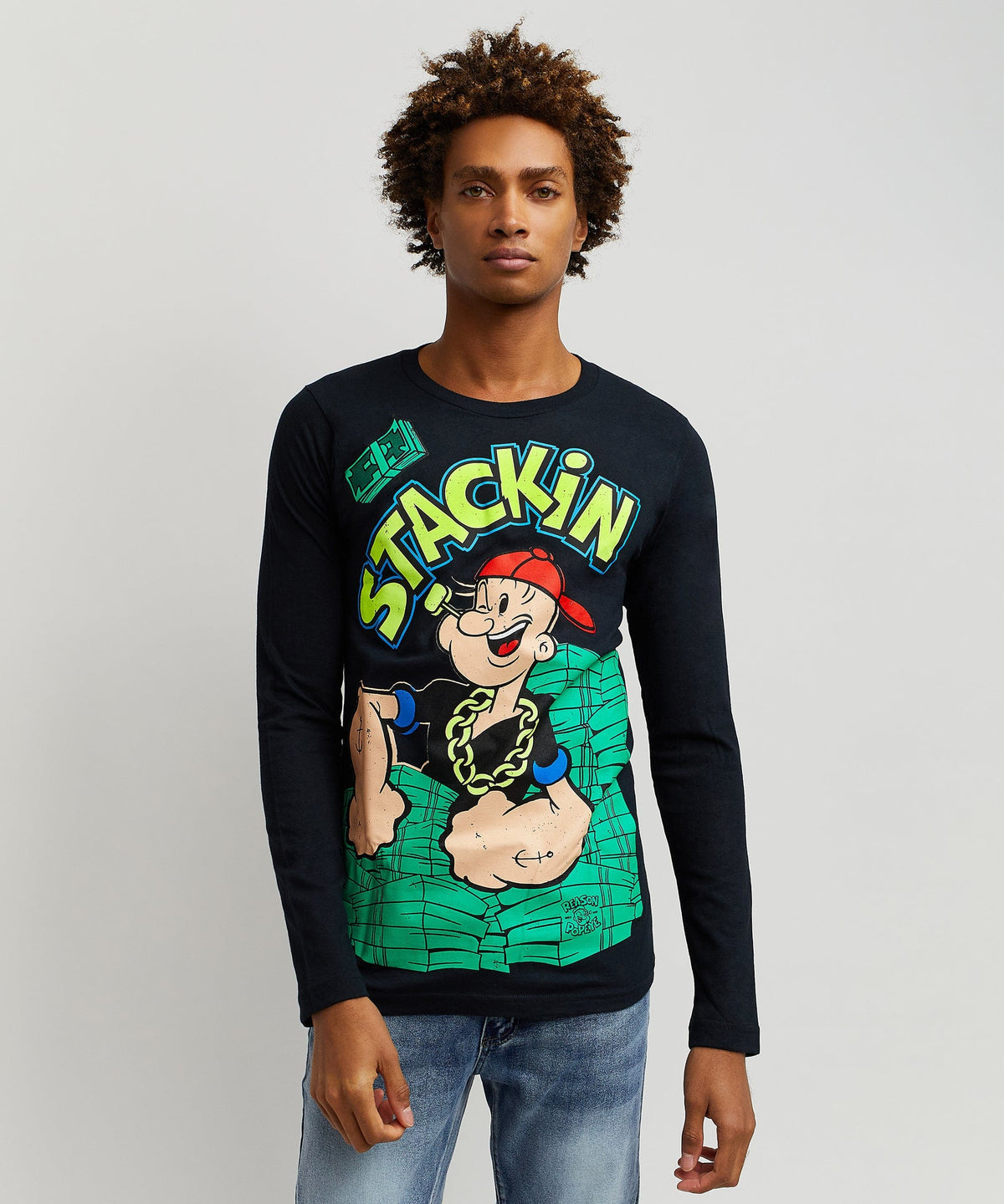 Popeye Stackin Long Sleeve Tee | Reason Clothing Latest