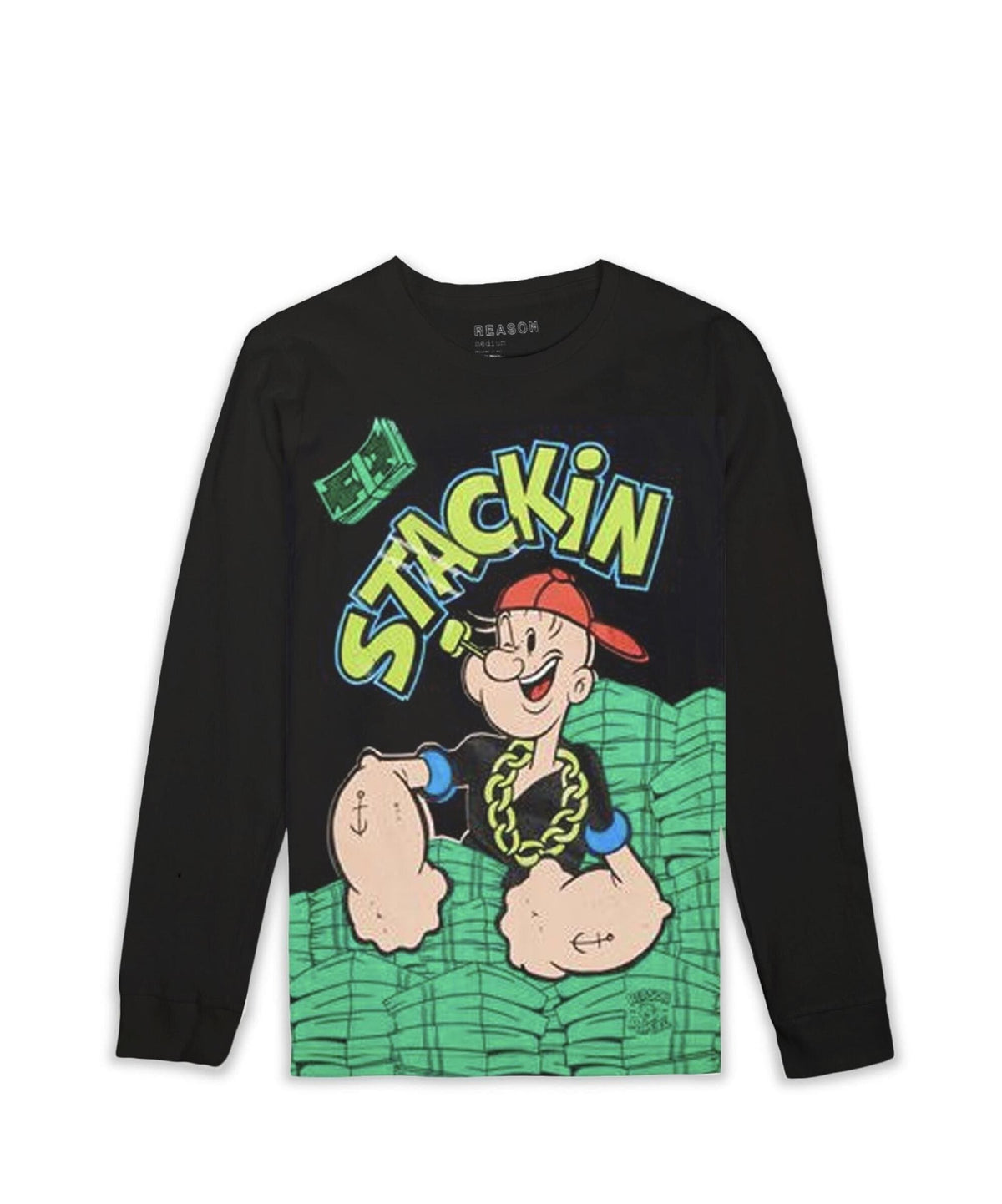 Popeye Stackin Long Sleeve Tee | Reason Clothing Latest