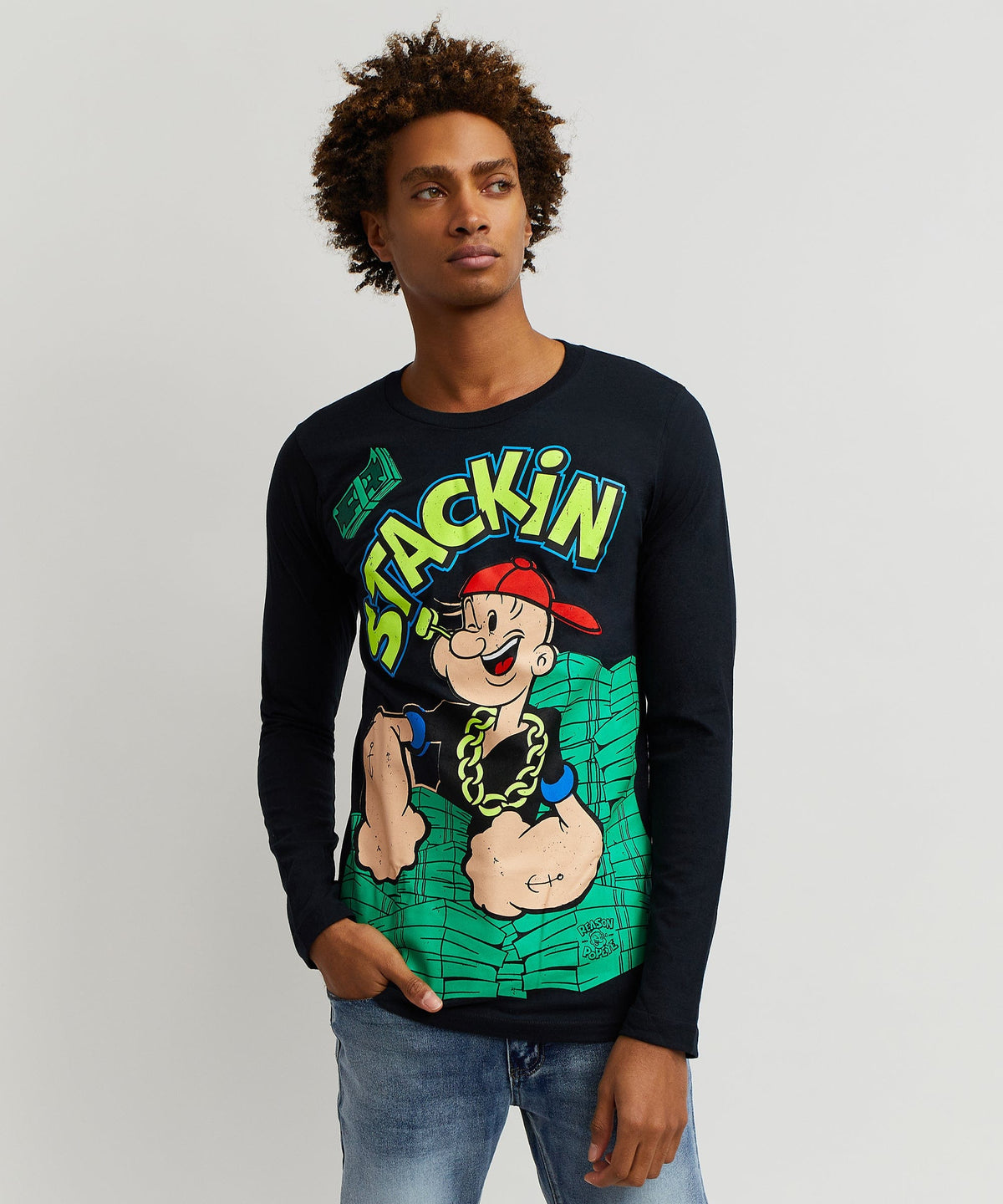 Popeye Stackin Long Sleeve Tee | Reason Clothing Latest