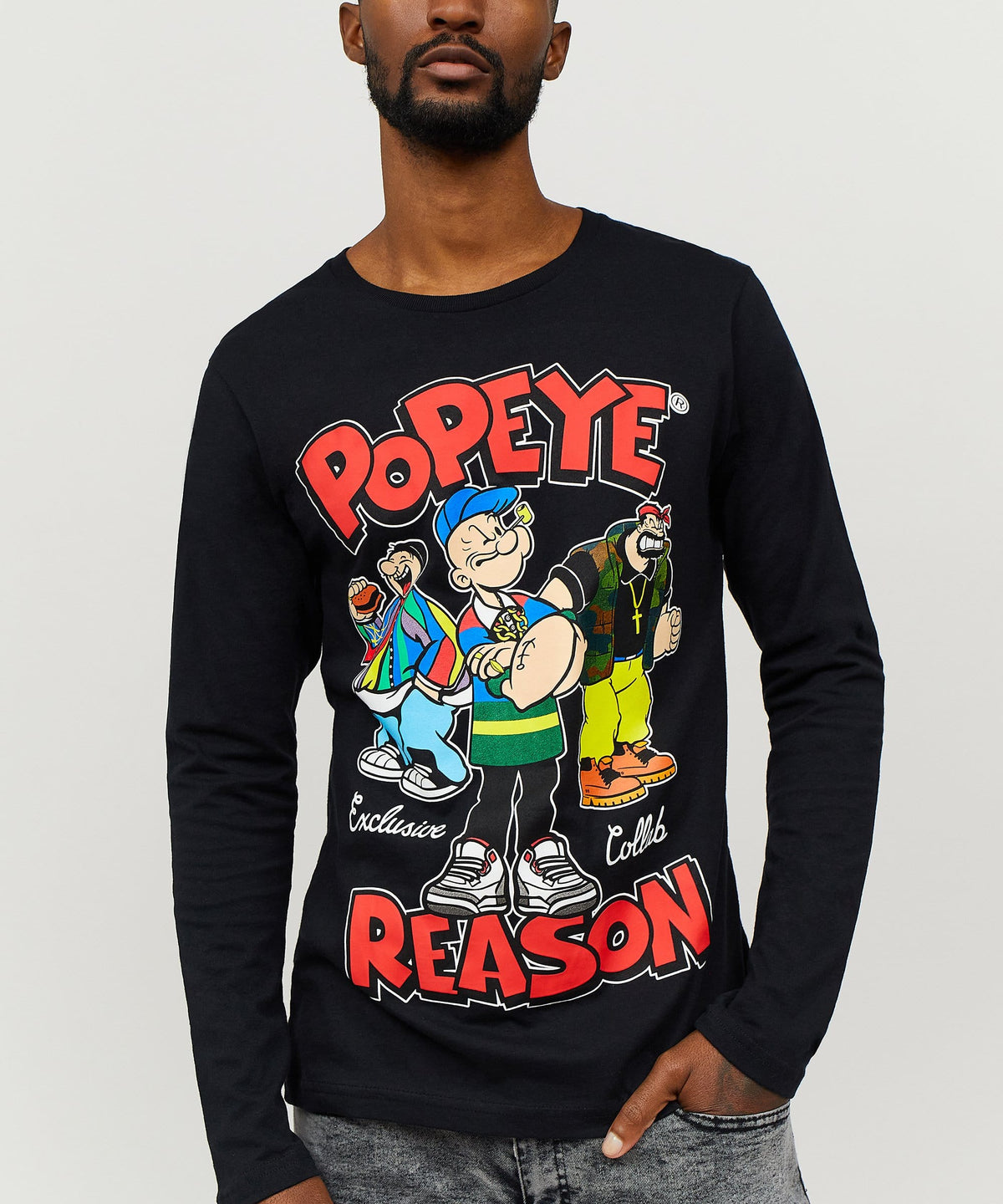 Popeye Vintage Flex Long Sleeve Tee | Reason Clothing Quality