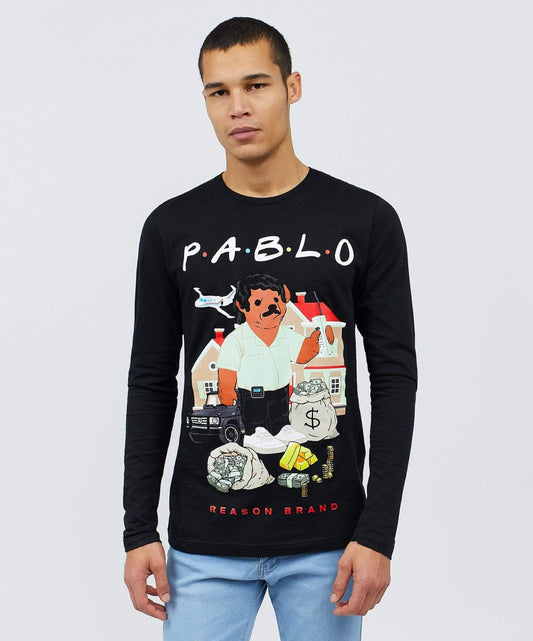 Pablo Long Sleeve Tee - Black | Reason Clothing Signature