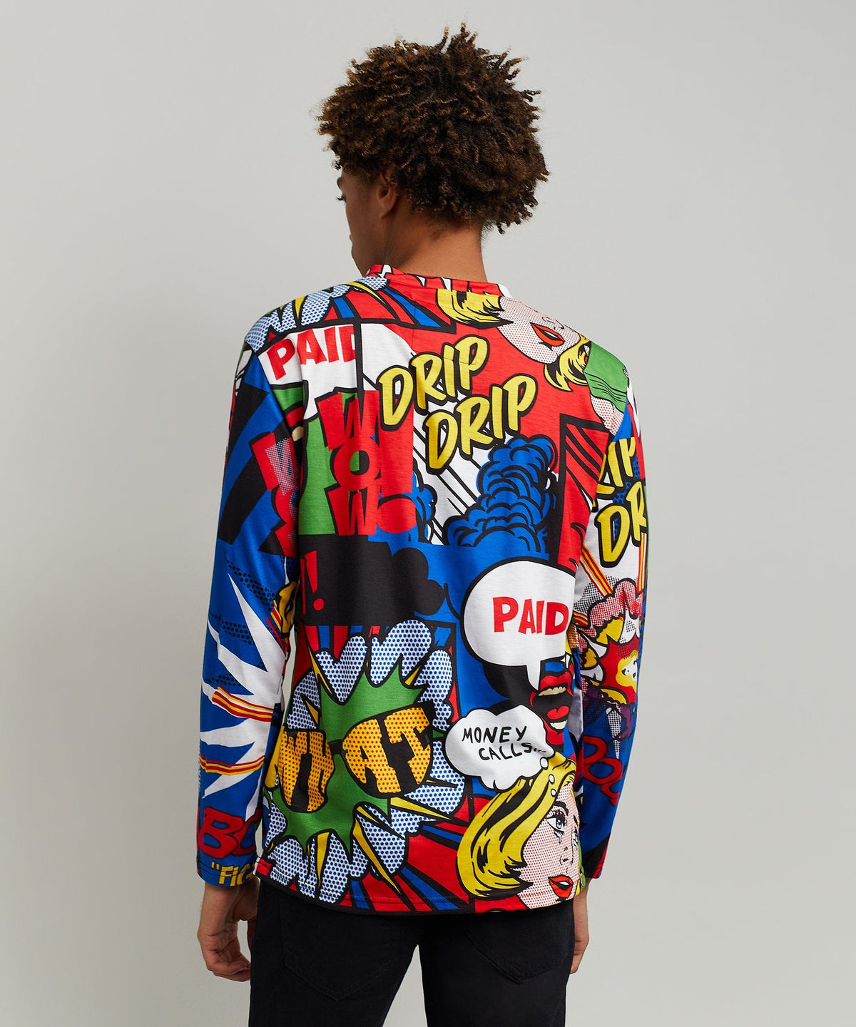 Money Drip Comic Print Long Sleeve Tee | Reason Clothing Deals