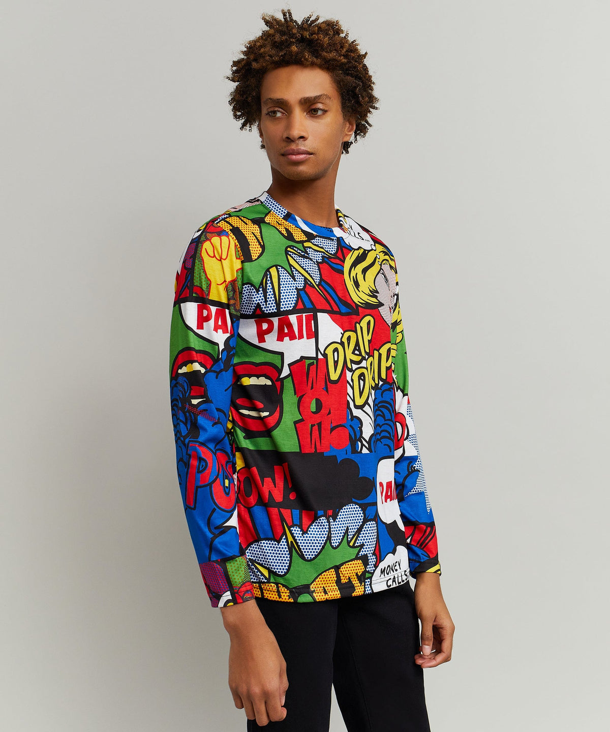 Money Drip Comic Print Long Sleeve Tee | Reason Clothing Deals