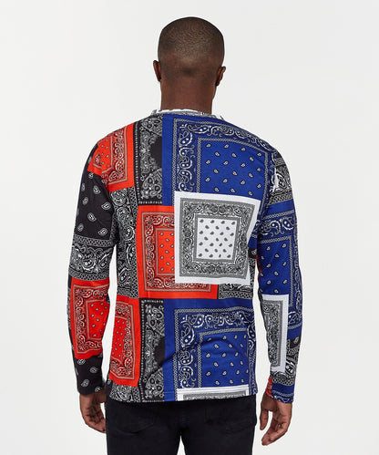 Flag Bandana Print Long Sleeve Tee | Reason Clothing Top Pick