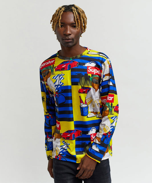 Superstar Bear Character Long Sleeve Tee | Reason Clothing Hot Sale