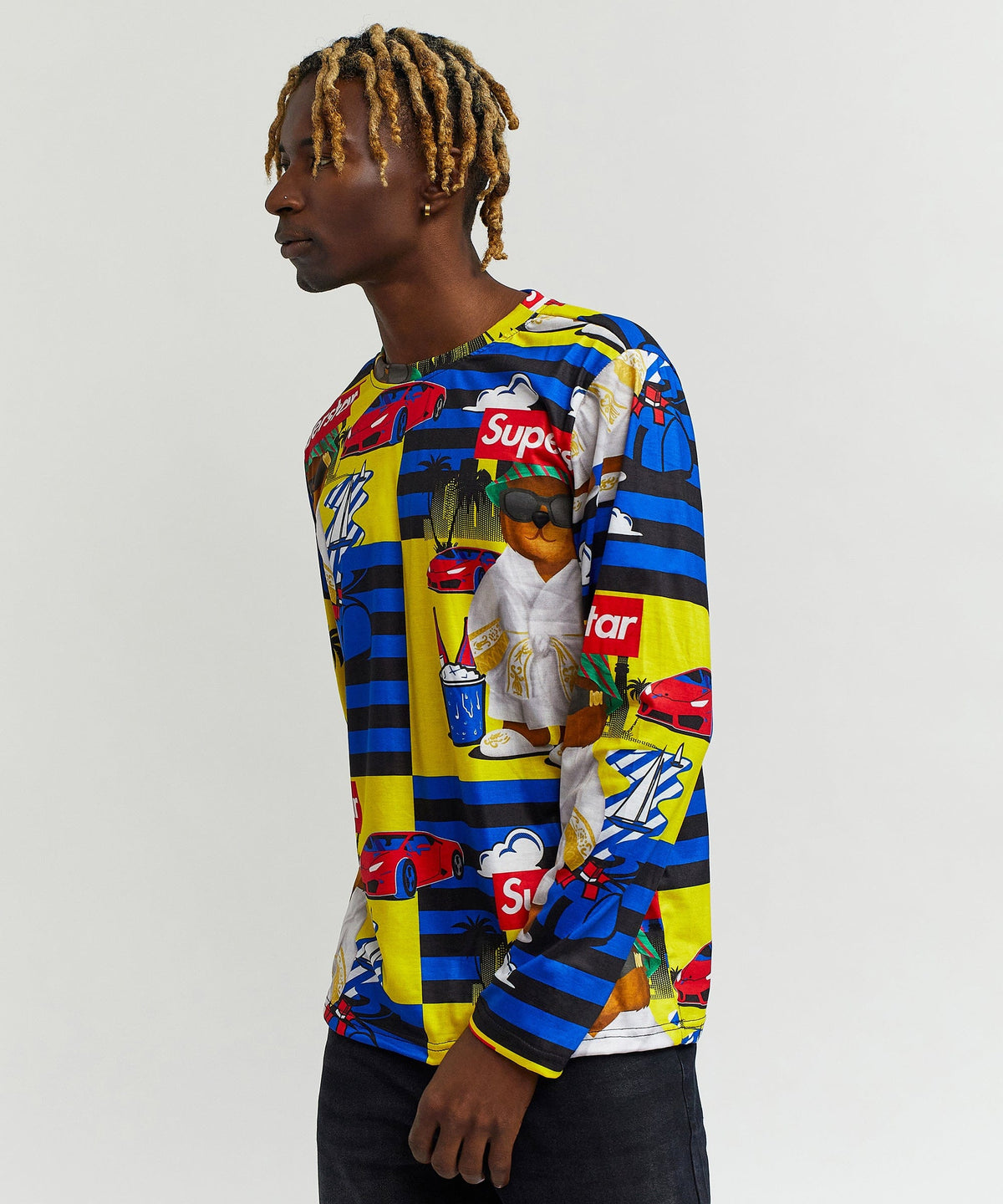 Superstar Bear Character Long Sleeve Tee | Reason Clothing Hot Sale
