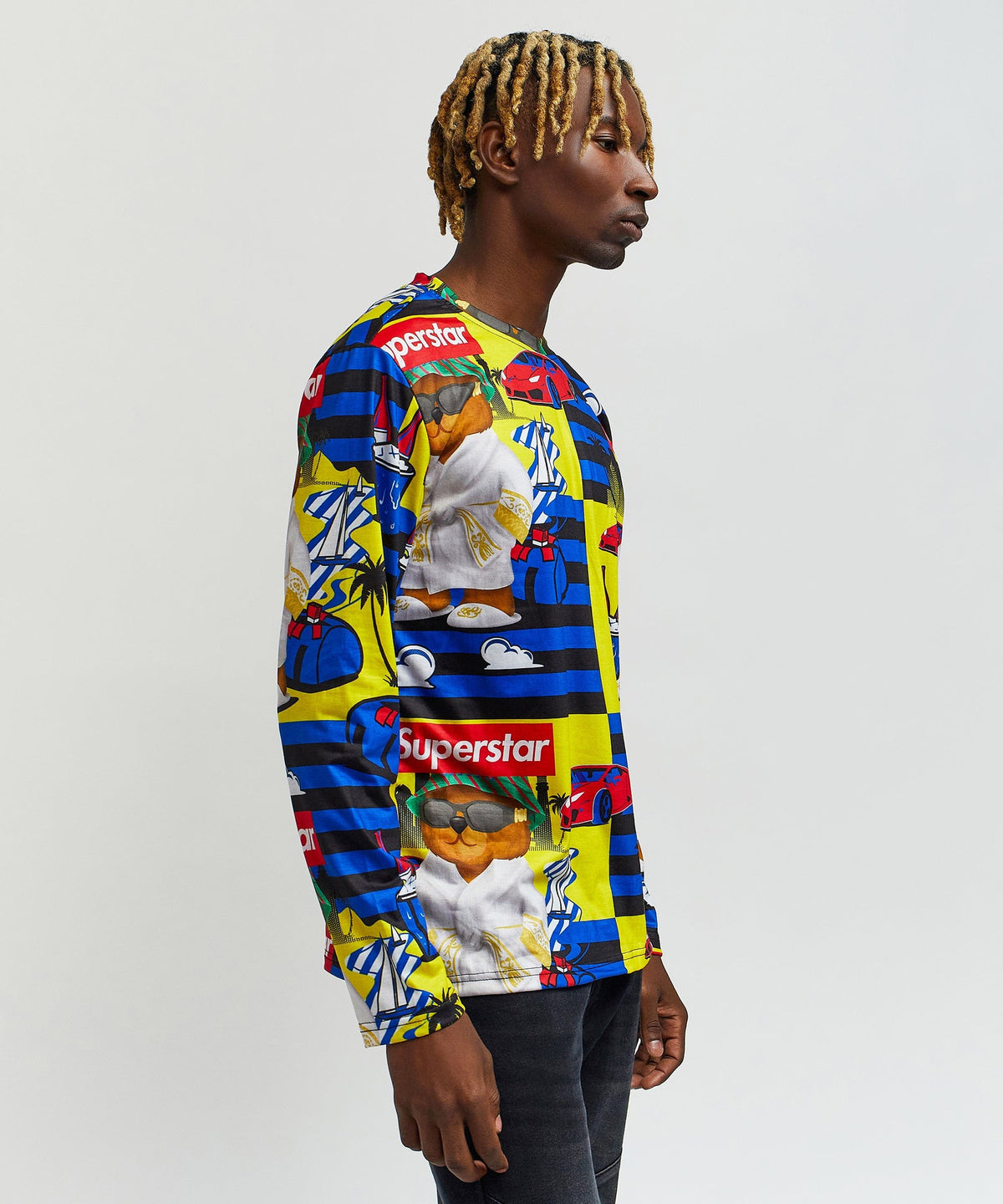 Superstar Bear Character Long Sleeve Tee | Reason Clothing Hot Sale