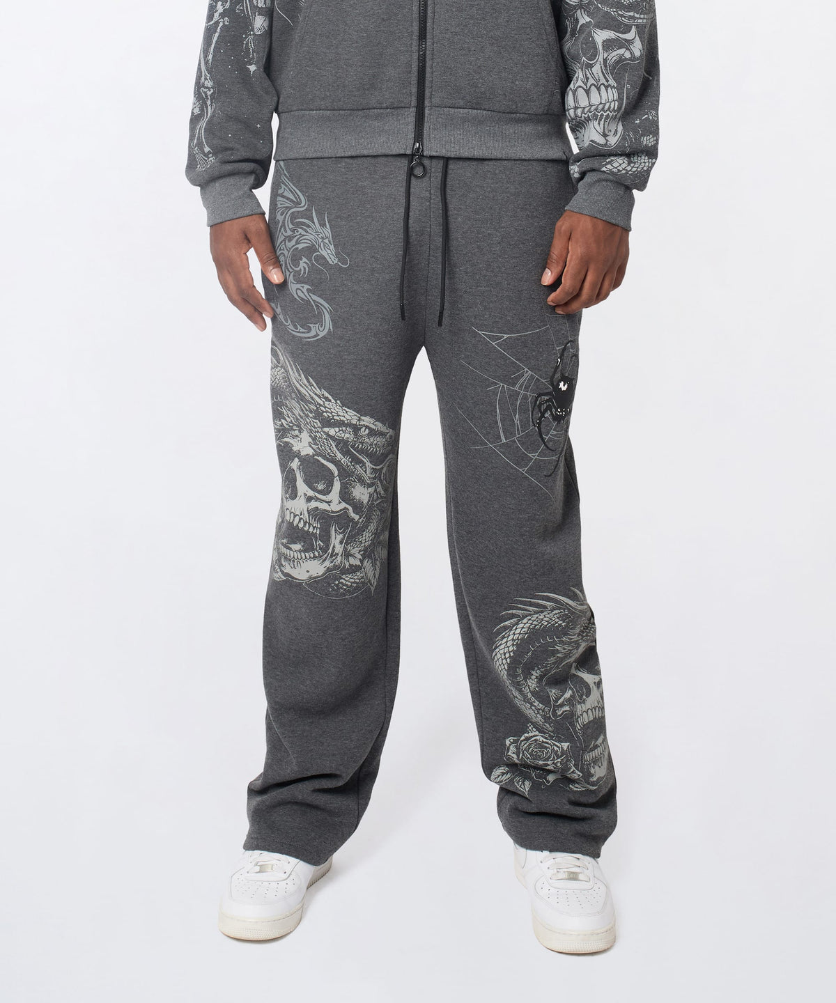 Victoria Embroidered Jogger - Grey | Reason Clothing Top Pick