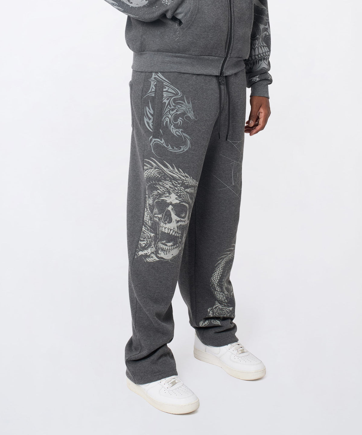 Victoria Embroidered Jogger - Grey | Reason Clothing Top Pick