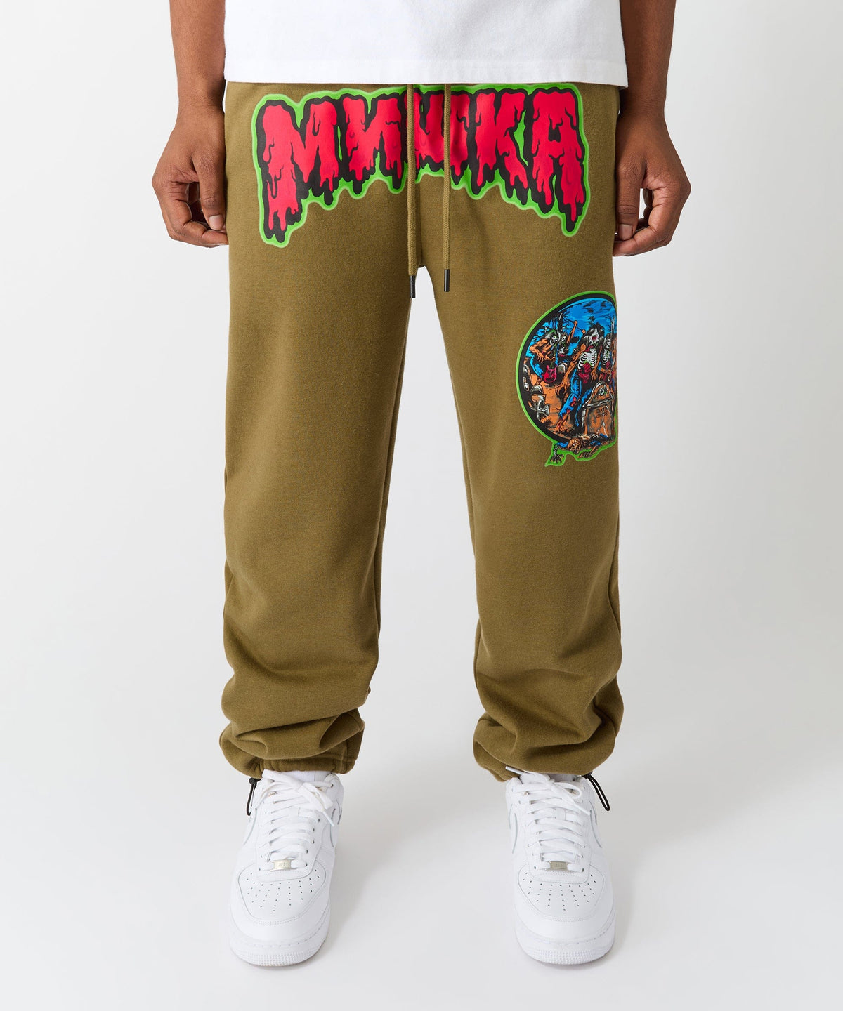 Mishka Band Sweatpants - Olive Green | Reason Clothing Customer Favorite