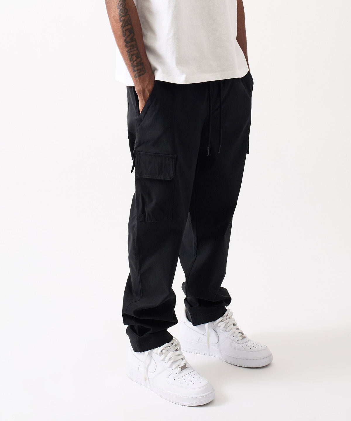 Utility Nylon Cargo Pants - Black | Reason Clothing New