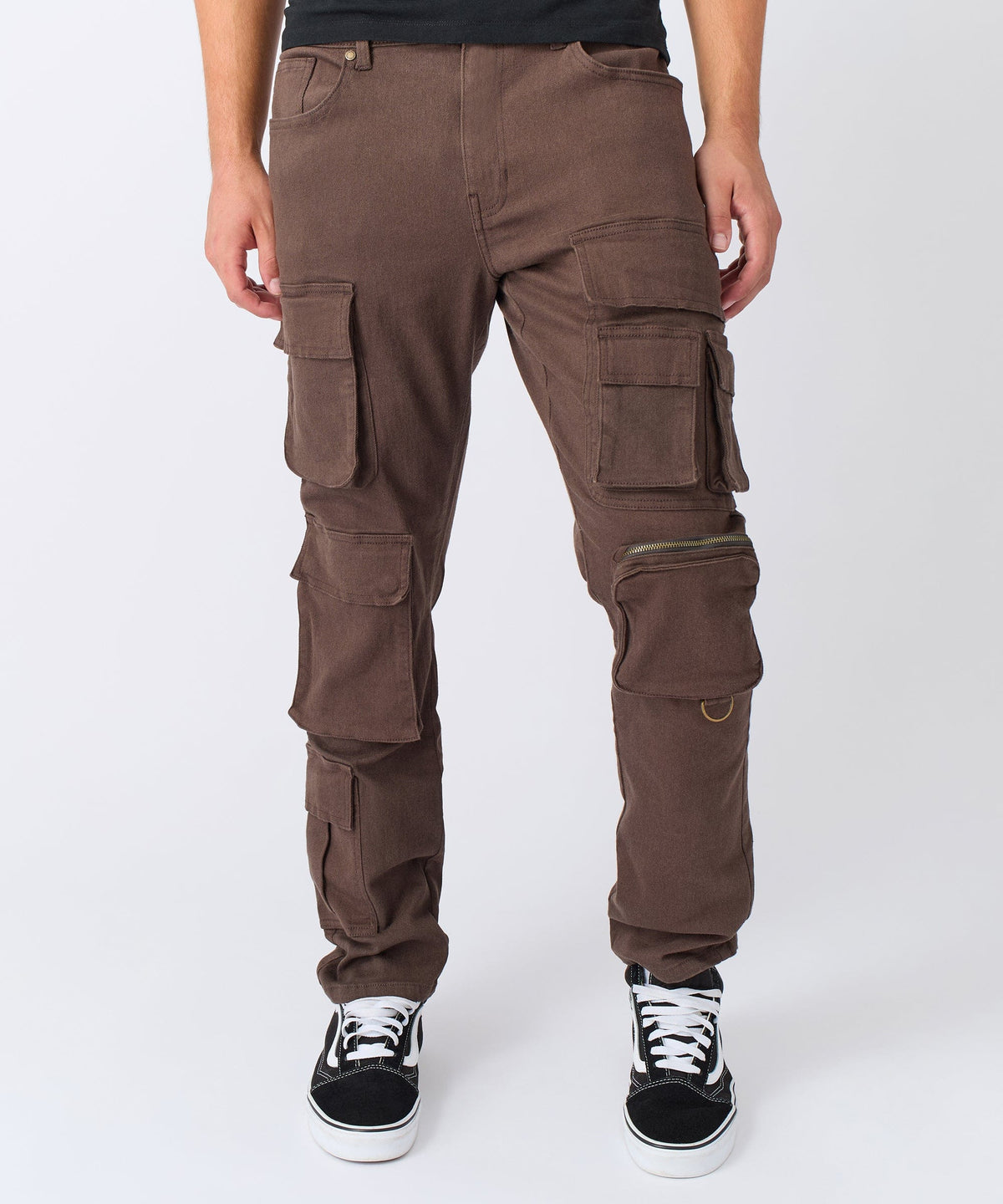 Loadout Cargo Denim Pants - Brown | Reason Clothing Customer Favorite