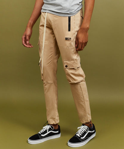 Cargo Stretch Nylon Utility Khaki Pants | Reason Clothing Discount