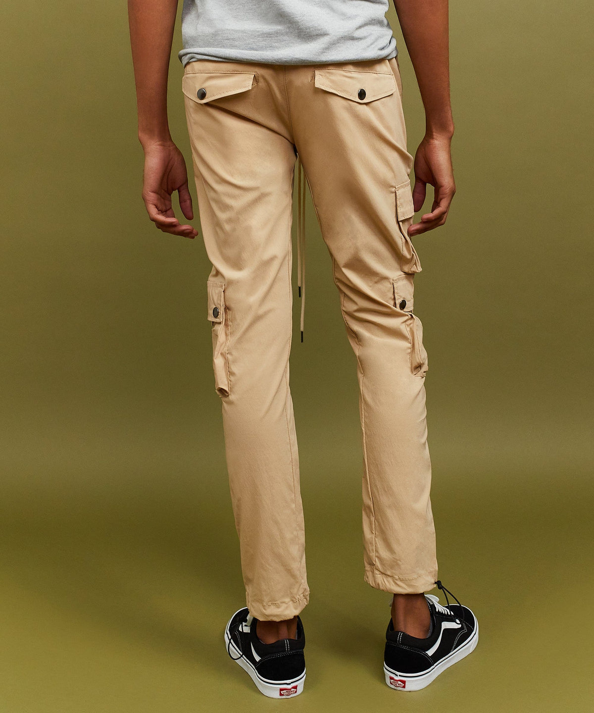 Cargo Stretch Nylon Utility Khaki Pants | Reason Clothing Discount