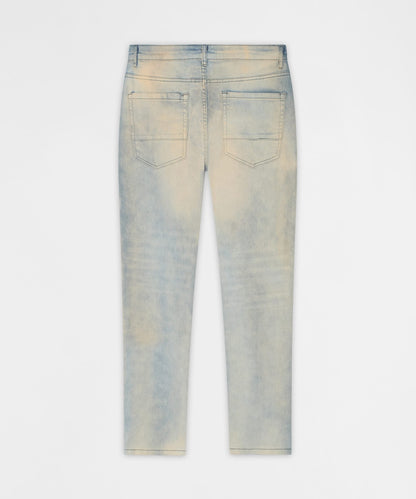 Light Wash Repaired Denim Jeans - Blue | Reason Clothing Smart Buy
