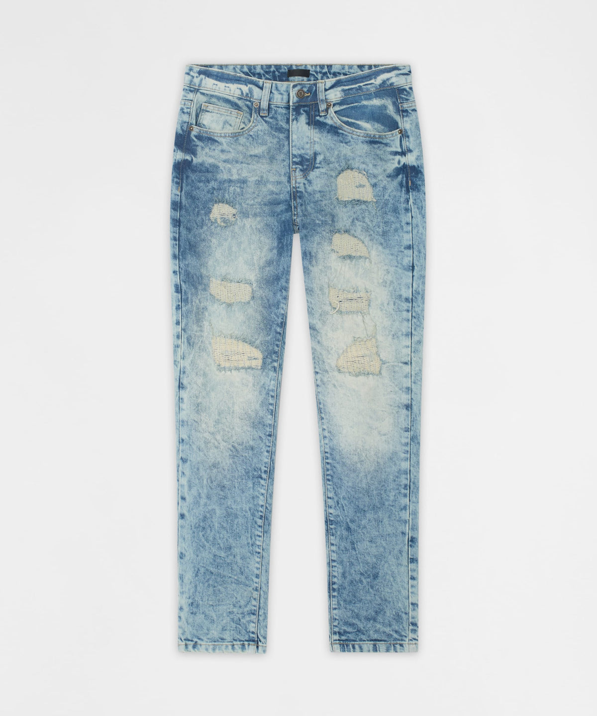Dawn Distressed Skinny Jeans - Blue | Reason Clothing New