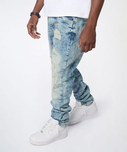 Dawn Distressed Skinny Jeans - Blue | Reason Clothing New