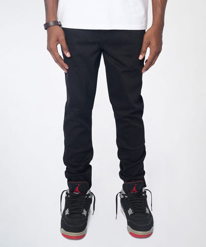 Midnight Rhinestone Skinny Jeans - Black | Reason Clothing Great Value