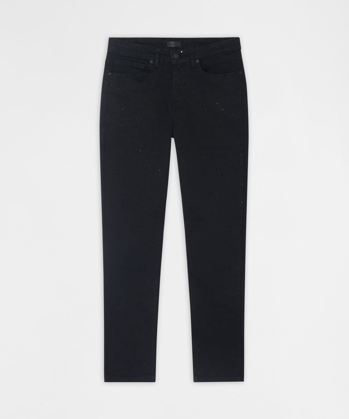 Midnight Rhinestone Skinny Jeans - Black | Reason Clothing Great Value