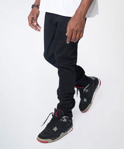 Midnight Rhinestone Skinny Jeans - Black | Reason Clothing Great Value