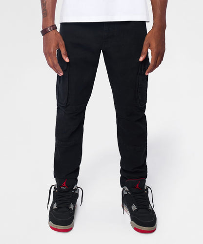 Utility Cargo Denim Skinny Jeans - Black | Reason Clothing Trusted