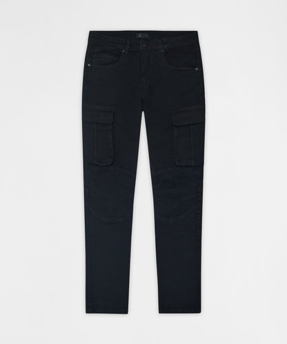 Utility Cargo Denim Skinny Jeans - Black | Reason Clothing Trusted