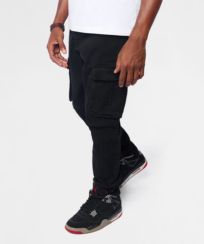 Utility Cargo Denim Skinny Jeans - Black | Reason Clothing Trusted