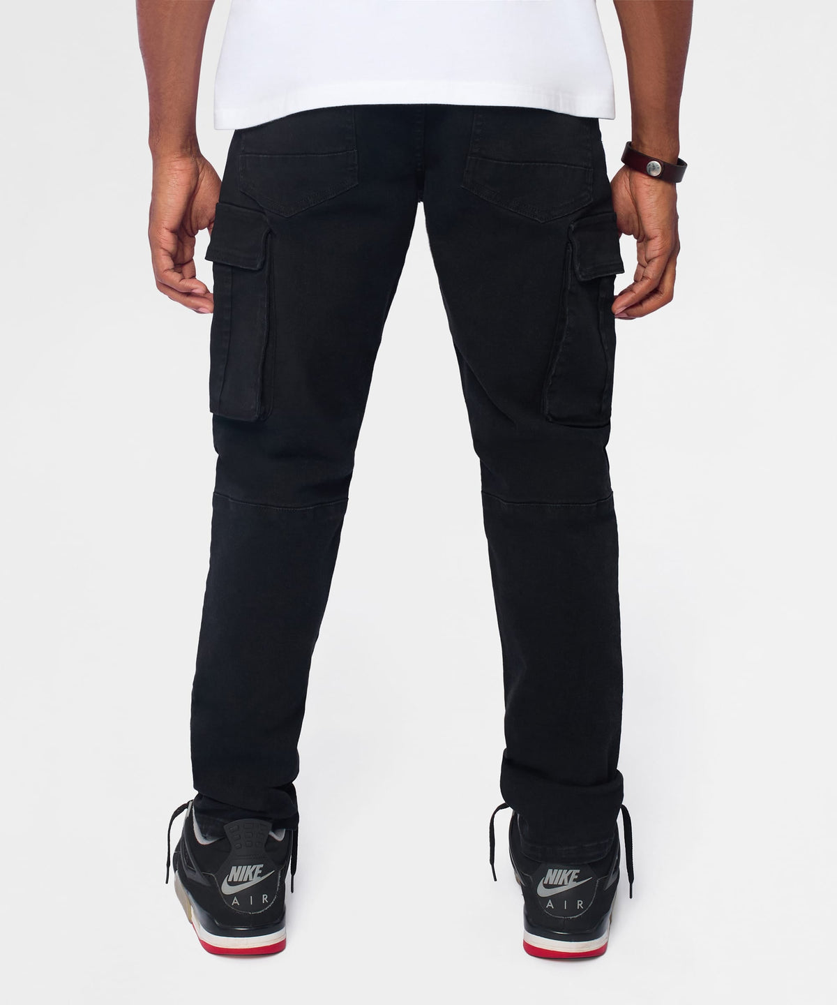 Utility Cargo Denim Skinny Jeans - Black | Reason Clothing Trusted