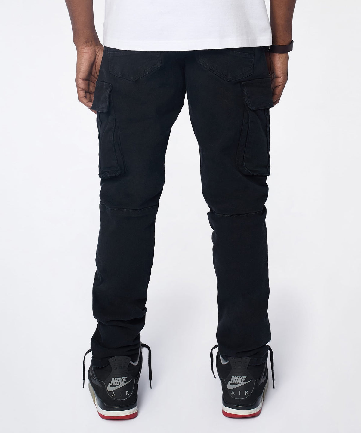 Utility Cargo Denim Skinny Jeans - Black | Reason Clothing Trusted