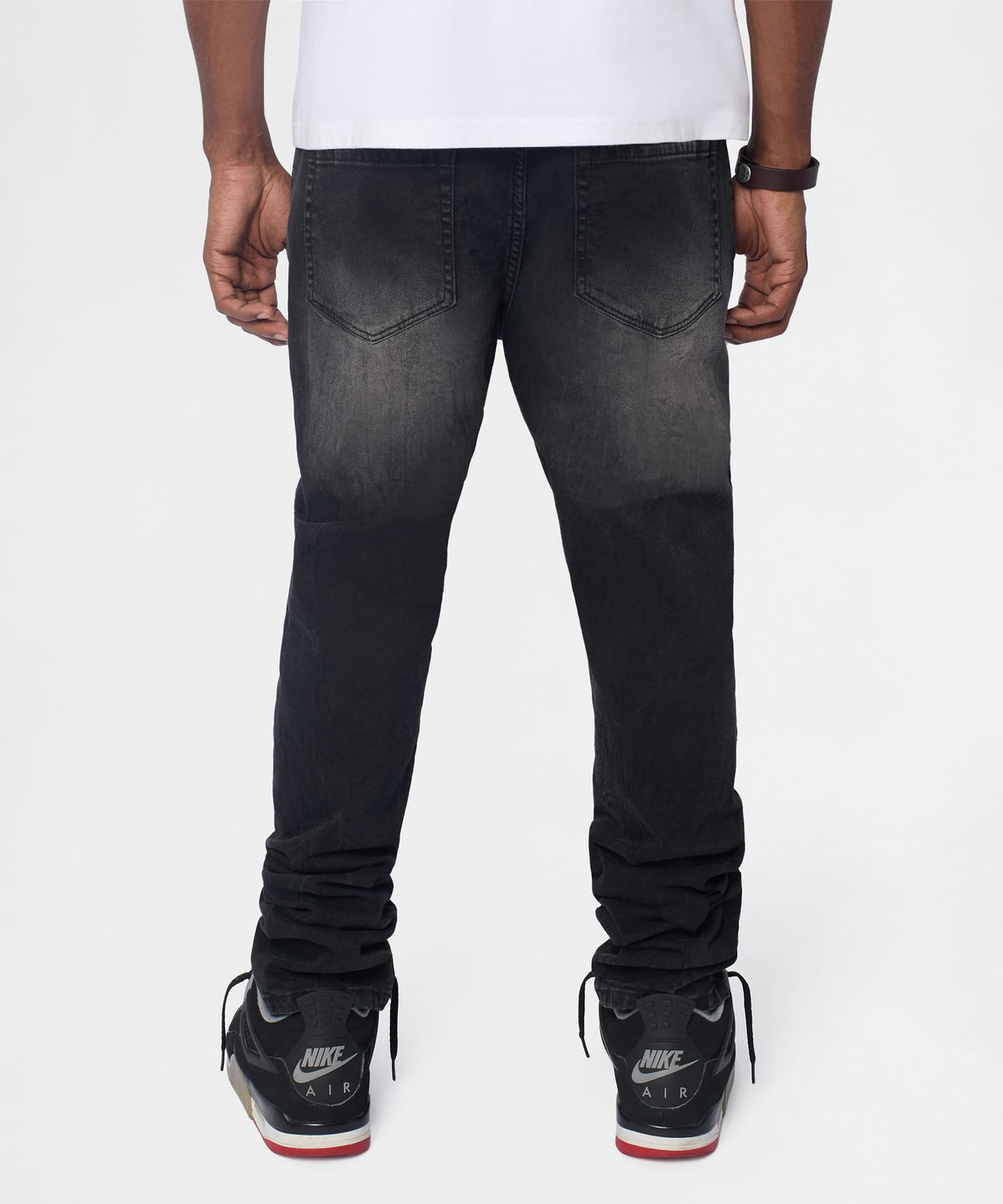 Vice Distressed Skinny Jeans - Washed Black | Reason Clothing Discount