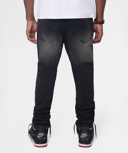 Vice Distressed Skinny Jeans - Washed Black | Reason Clothing Discount