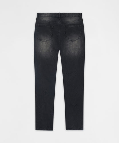 Vice Distressed Skinny Jeans - Washed Black | Reason Clothing Discount