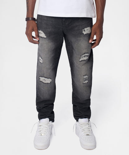 Frosted Distressed Skinny Jeans - Grey | Reason Clothing Premium
