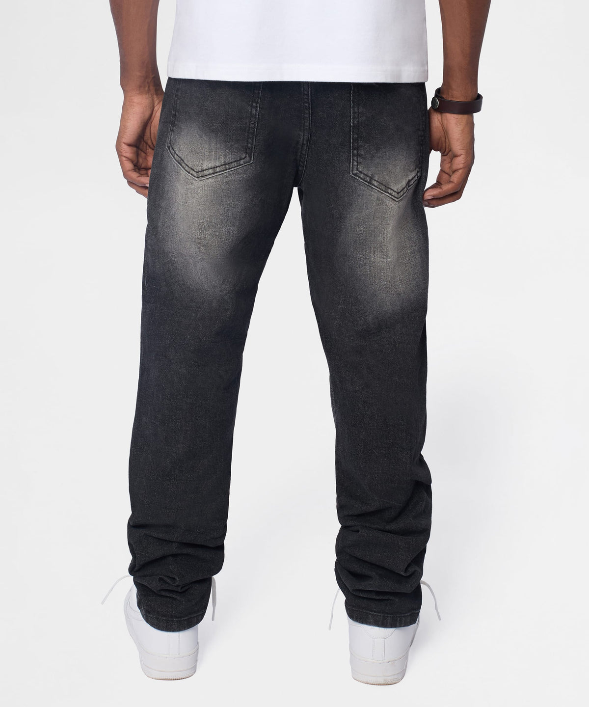 Frosted Distressed Skinny Jeans - Grey | Reason Clothing Premium