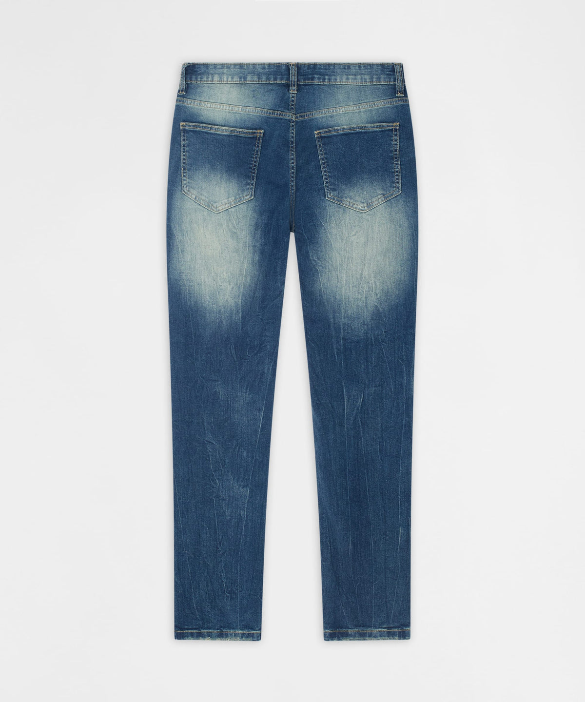 Worn Wash Skinny Jeans - Dark Blue | Reason Clothing Great Value