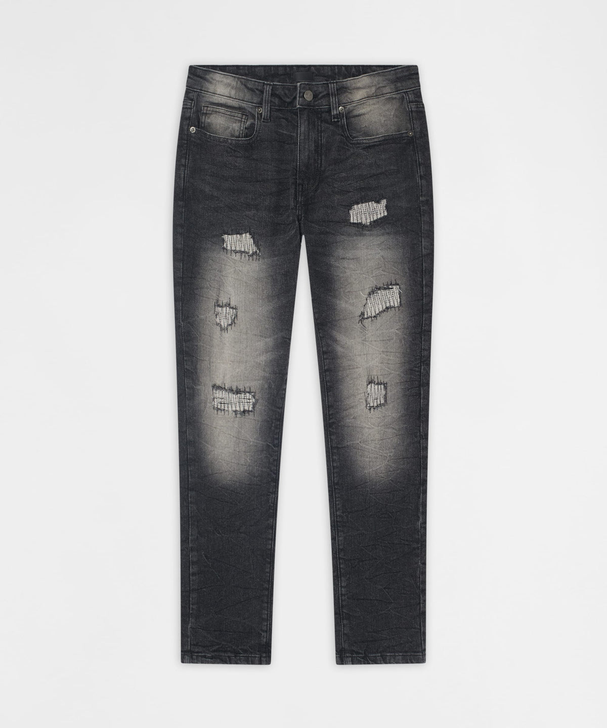 Smokey Distressed Skinny Jeans - Grey | Reason Clothing Customer Favorite