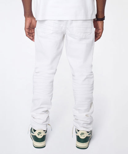 Arctic Distressed Skinny Jeans - White | Reason Clothing Best Seller