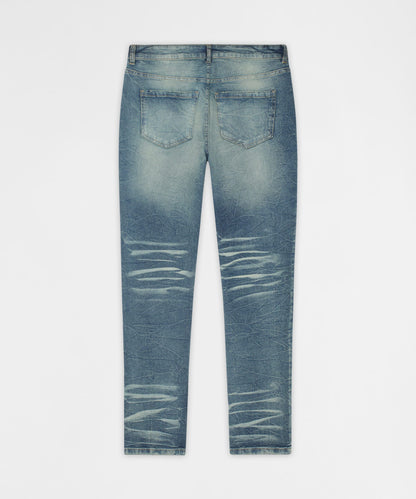 Breakaway Distressed Skinny Jeans - Blue | Reason Clothing Everyday