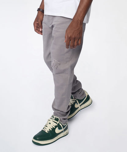 Essential Distressed Skinny Jean - Grey | Reason Clothing Quality