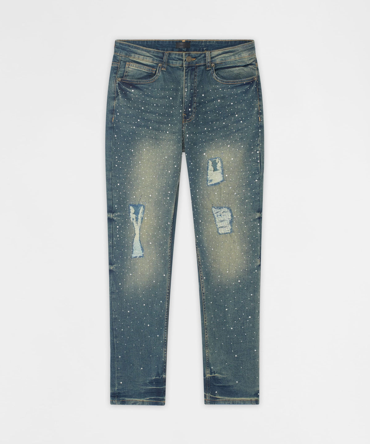 Grinder Distressed Skinny Jeans - Light Indigo | Reason Clothing Classic
