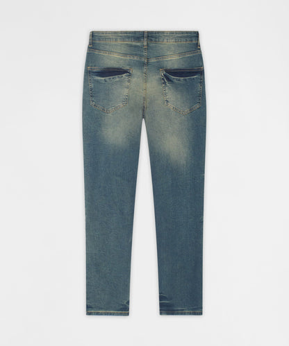 Grinder Distressed Skinny Jeans - Light Indigo | Reason Clothing Classic