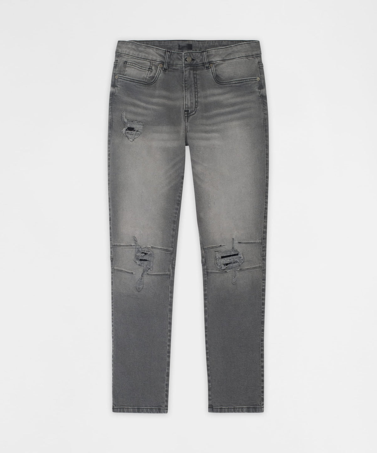 Shadow Skinny Ripped Jeans - Grey | Reason Clothing New