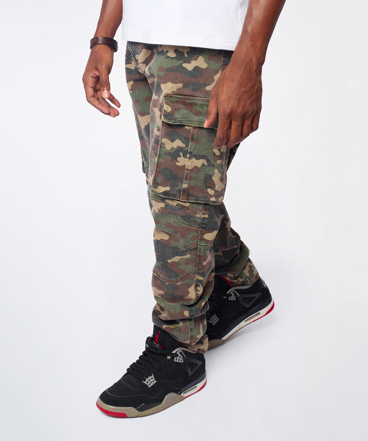 Moto Denim Skinny Jeans - Camo | Reason Clothing Popular