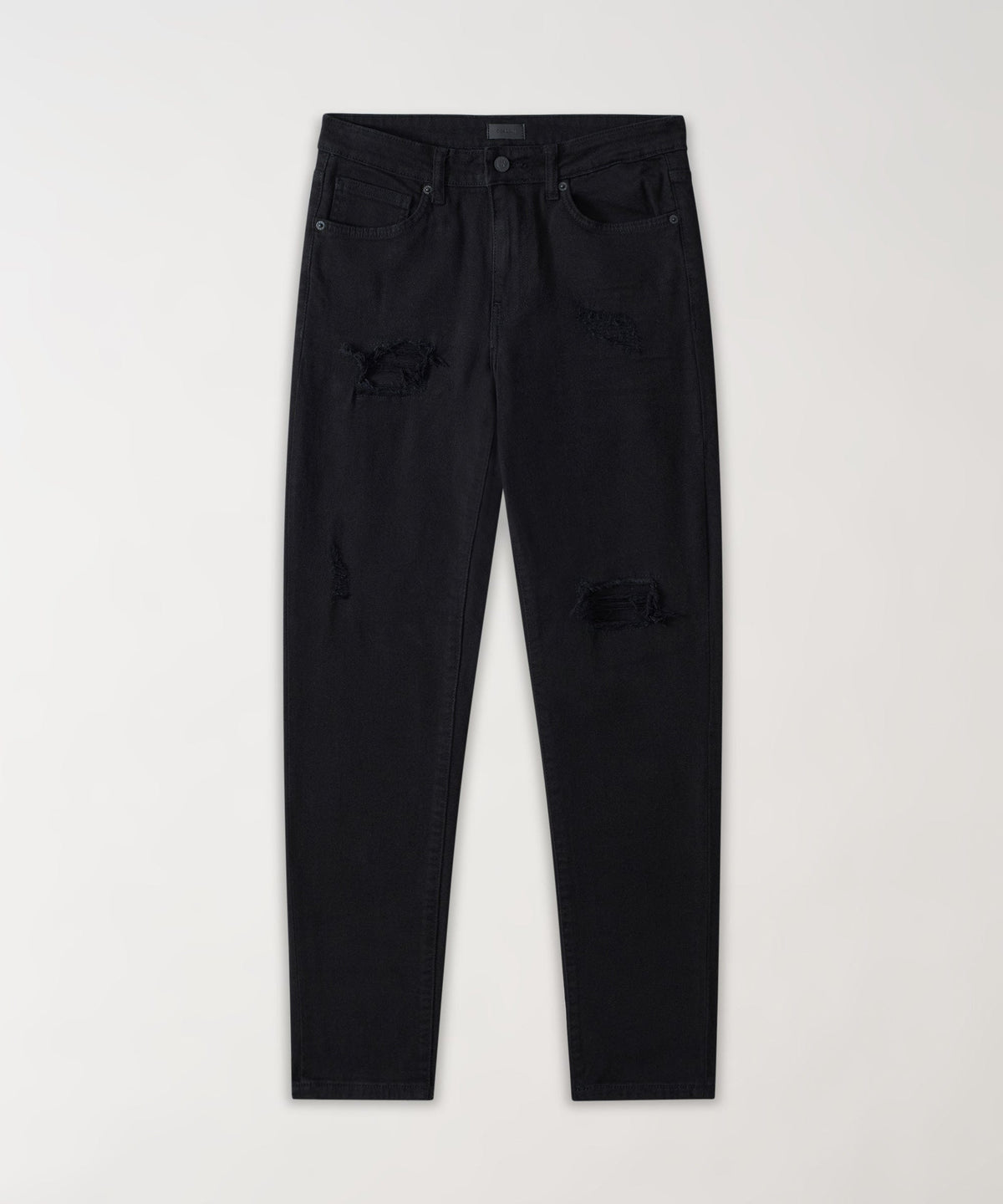 Destroyed Denim Pants - Black | Reason Clothing New