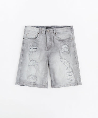 RIP And Repair Shorts - Grey | Reason Clothing Signature
