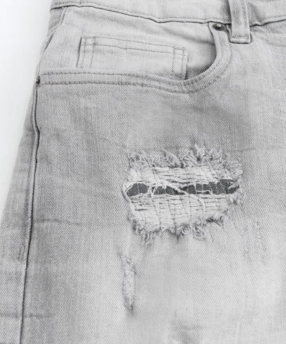 RIP And Repair Shorts - Grey | Reason Clothing Signature