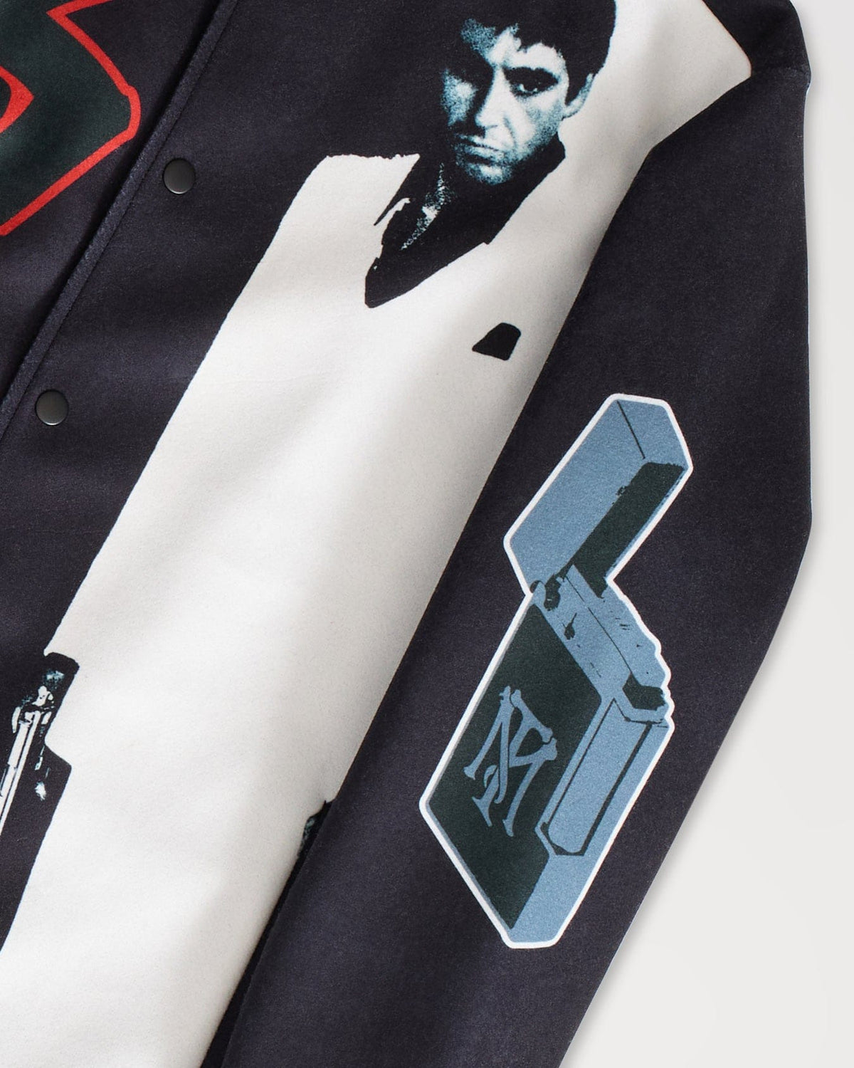 Scarface Graphic Varsity Jacket - Black | Reason Clothing Deals